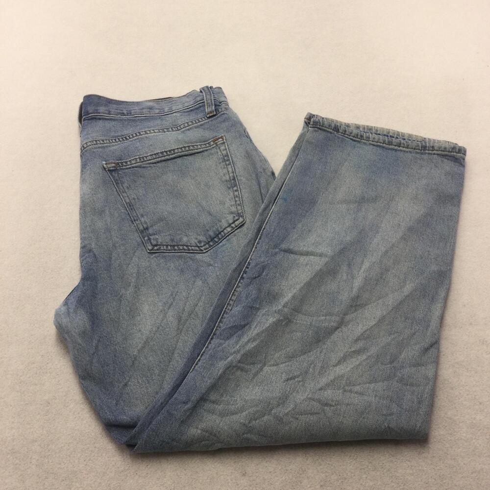 Old Navy Basic Loose Jeans Mens 33x30 Blue Light Wash Relaxed Denim Stretch